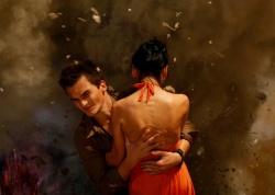 Thomas Anders (Rupert Friend), Tatia Meddevi (Emmanuelle Chriqui) - 5 Days of War